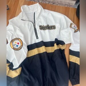 Steelers Vintage Windbreaker Quarterzip.